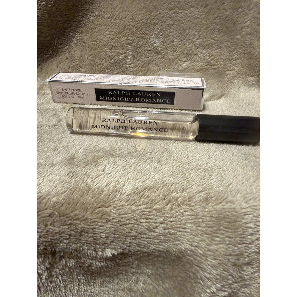 MIDNIGHT ROMANCE By Ralph Lauren Eau De Parfum .34oz/10ml‎ EDP Travel ROLLERBALL